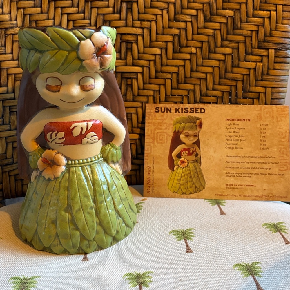 Tiki and Trading Co Hula Girl Ceramic Tiki Mug “it’s a hula world”